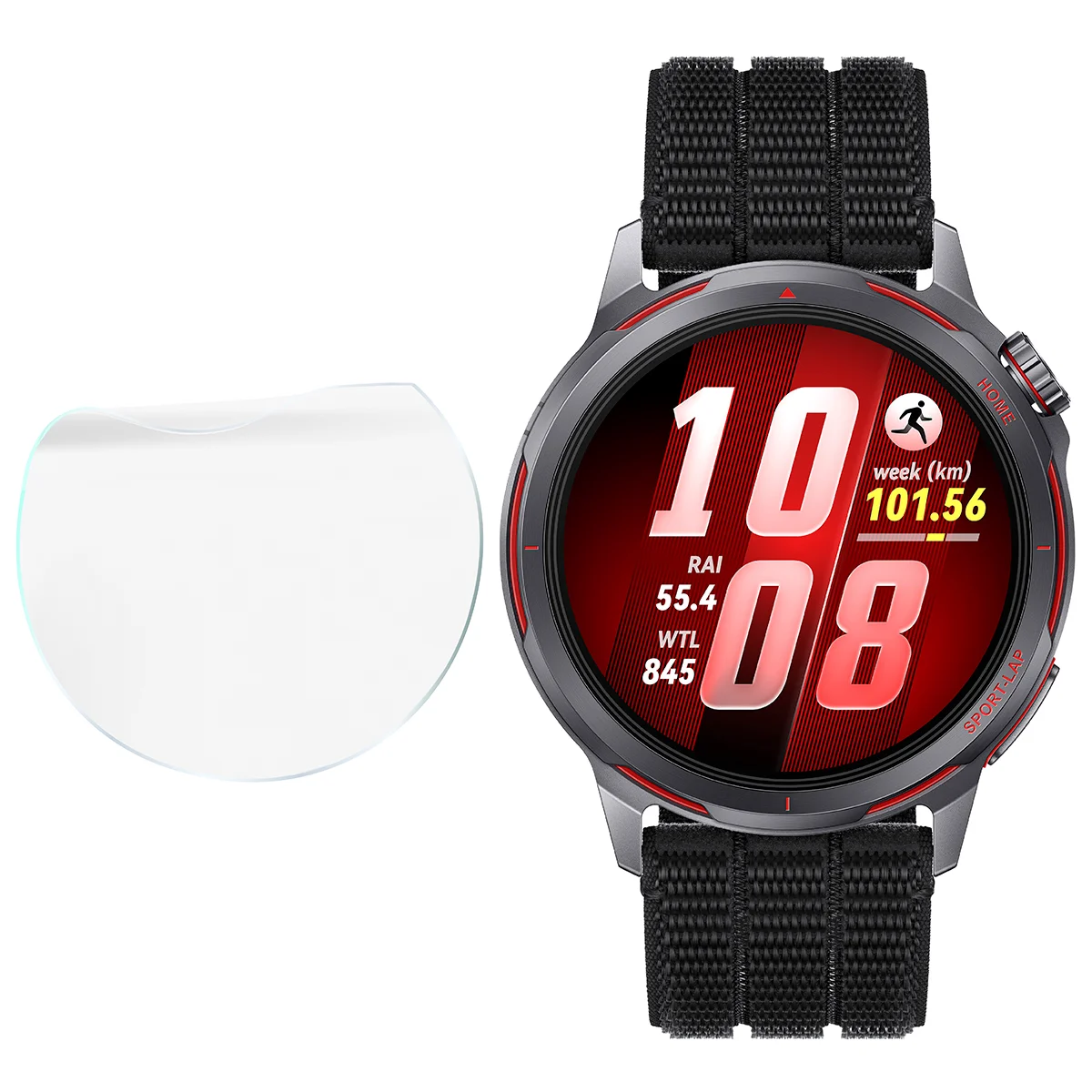 Bizon Watch Film Hydrogel Duo w zestawieniu z Huawei Watch GT Runner 2